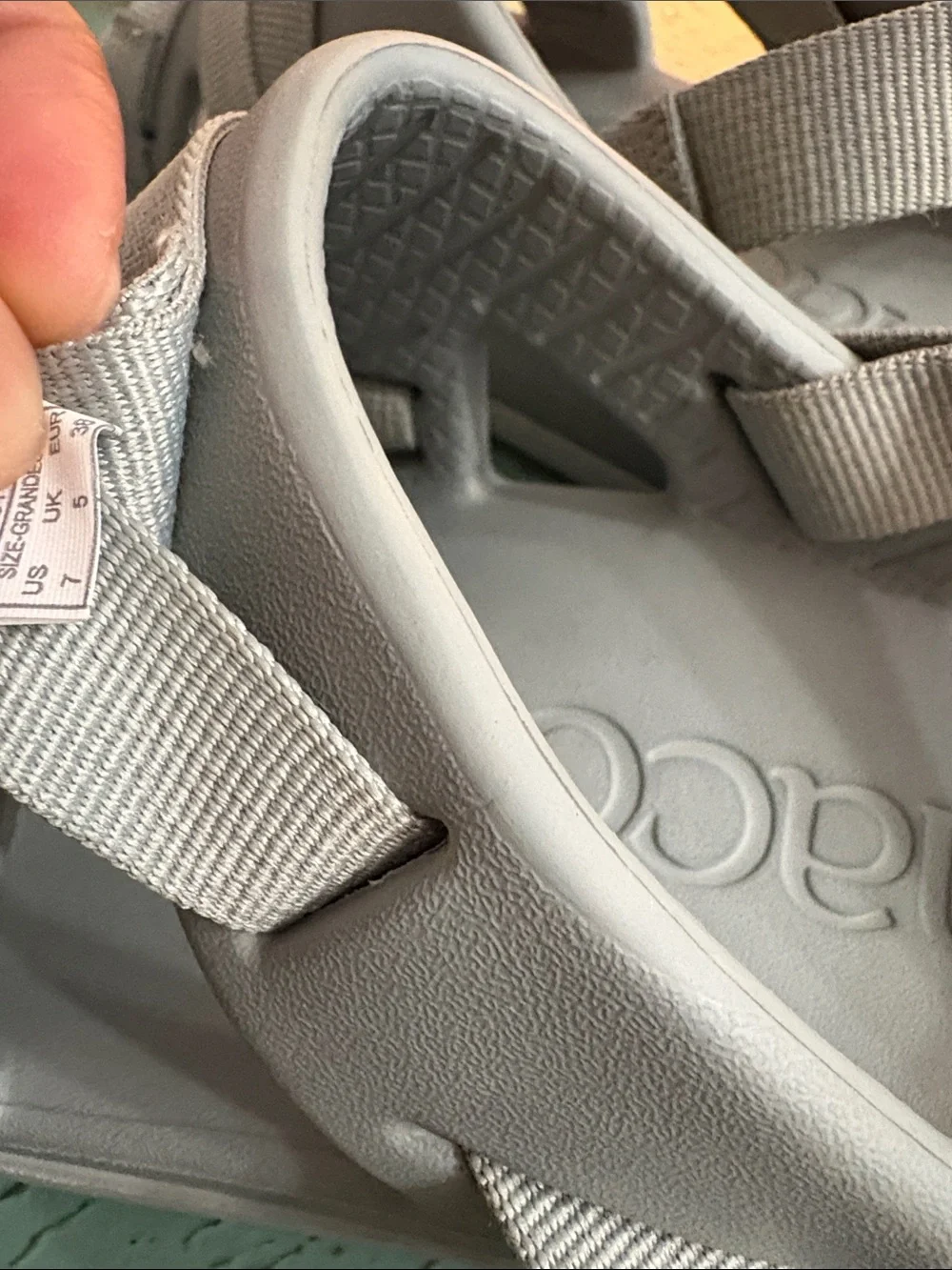 Chaco Light Gray Strappy Kids Sandals